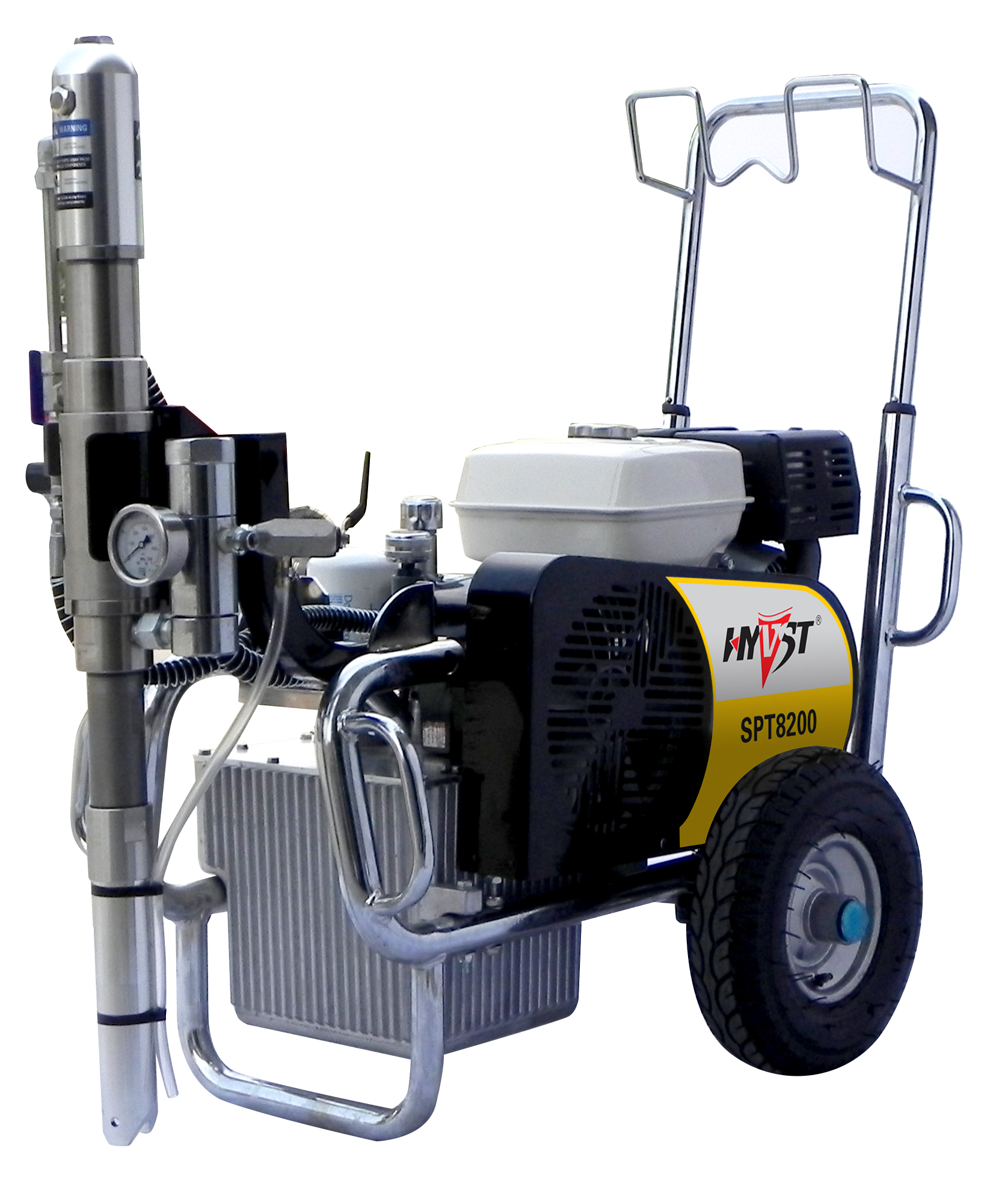 SPT8200 Gas Driven Hydraulic Airless Paint Sprayer With Engine