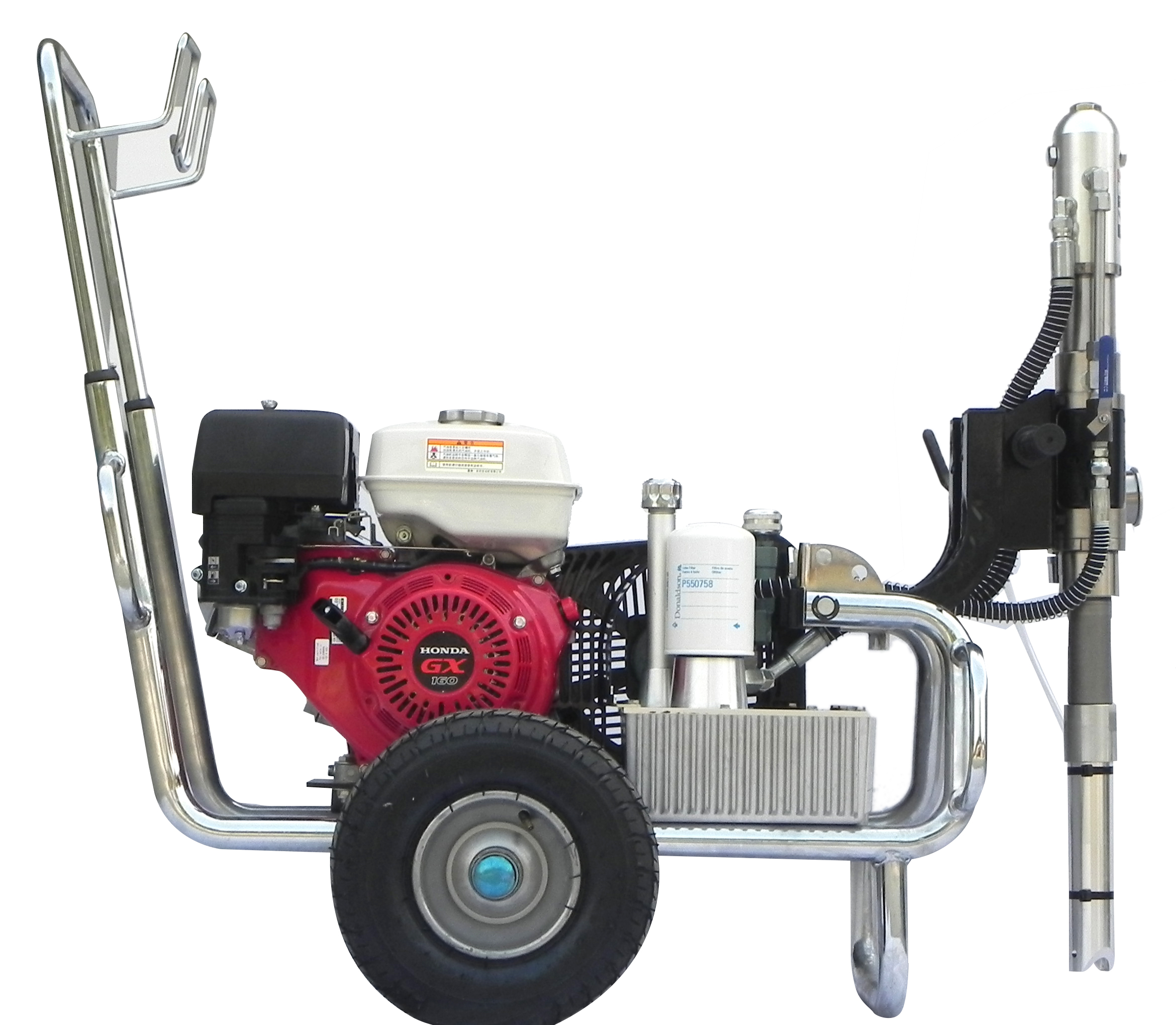 SPT8200 Gas Driven Hydraulic Airless Paint Sprayer With Engine