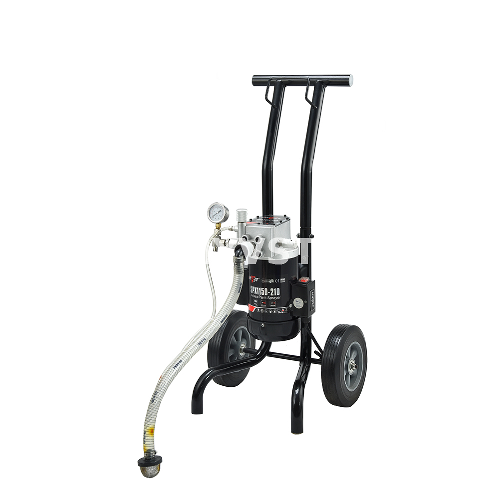 SPX1150-210 Cart Mounted High Efficiency Outdoor Diaphragm Pump Airless Paint Sprayer